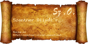 Szentner Olivér névjegykártya